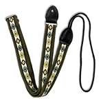 Souldier Mandolin Strap - Cottonmouth Olive Drab with Black Leather