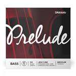 D'Addario Prelude Double Bass Single E String - Stranded Steel Core / Stainless Steel Wound - 1/4 Scale Medium Tension