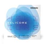D'Addario Helicore Cello Single D String - Stranded Steel Core / Titanium Winding - 1/2 Scale Medium Tension