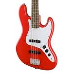 Squier Affinity Series Jazz Bass - Race Red with Laurel Fingerboard