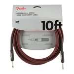 Fender Professional Series Instrument Cables - 10' Red Tweed