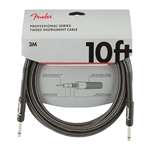 Fender Professional Series Instrument Cables - 10' Gray Tweed
