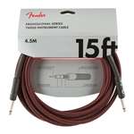 Fender Professional Series Instrument Cable - 15' Red Tweed