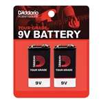 D'Addario 9 Volt Batteries - 2 Pack
