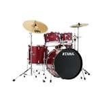 Tama Imperialstar IE52C 5-Piece Drum Set with Hardware and Cymbals - Candy Apple Mist