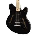 Squier Affinity Starcaster - Black with Maple Fingerboard