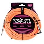 Ernie Ball Braided Instrument Cable - 10' Neon Orange