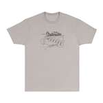 Femder Strat Blueprint T-Shirt - Silver (Large)