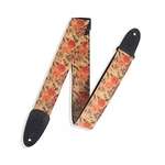 Levy's Wildflower Cork Red, Cream Black, Natural Guitar Strap