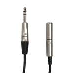 Hosa HXSS-010 Pro Headphone Extension Cable - 1/4in TRS (M) to 1/4in TRS (F) - 10ft