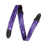 Levy's Purple Bolt, 1.5" Kids Guitar Strap