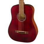 Fender FA-15 3/4 Scale Acoustic with Gig Bag - Red
 with Walnut Fingerboard