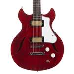 Harmony Standard Comet Semi-hollow Electric Guitar - Trans Red