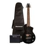 Blackstar Carry-On Deluxe Travel Guitar Pack with Fly 3 Amp and Accessories - Black Compact Guitar with Laurel Fingerboard