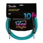 Fender Professional Glow in the Dark Cable - 10ft Blue