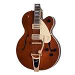 Gretsch G2410TG Streamliner Hollow Body Single-Cut with Bigsby and Gold Hardware, Single Barrel Stain with Laurel Fingerboard