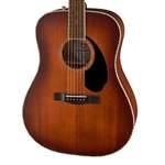 Fender PD-220E Dreadnought Acoustic-Electric - Aged Cognac Burst All-Mahogany with Ovangkol Fingerboard