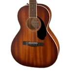 Fender Paramount Series PS-220E Parlor Acoustic-Electric - Aged Cognac Burst All-Mahogany with Ovangkol Fingerboard
