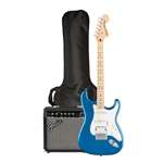 Squier Affinity Series Stratocaster HSS Pack with 15w Amp and Accessories - Lake Placid Blue HSS Stratocaster with Maple Fingerboard