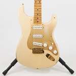 Fender Custom Shop Limited 55 Bone-Tone Stratocaster Relic - Aged Honey Blonde with Flame Maple Neck
