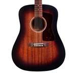 Guild D-20E Vintage Sunburst Dreadnought Acoust-Electric Guitar - Mahogany Top with Mahogany Back and Sides