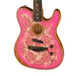 Fender Acoustasonic Telecaster - Pink Paisley with Ebony Fingerboard (Used)