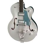 Gretsch G6118T-140 LTD 140th Double Platinum Anniversary with String-Thru Bigsby - Two-Tone Pure Platinum/Stone Platinum with Ebony Fingerboard