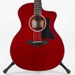 Taylor 224ce-DLX LTD Grand Auditorium Acoustic-Electric Guitar - Transparent Red Mahogany Top with Sapele Back and Sides