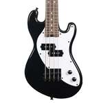Kala UBASS-SB-BK-FS Short Scale Solid Body Fretted U-Bass - Jet Black with Laurel Fingerboard