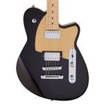 Reverend Charger HB - Midnight Black with Roasted Maple Fingerboard