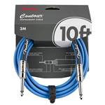 Fender Contour Instrument Cable - Lake Placid Blue, 10'