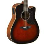 Yamaha A1M Folk Cutaway Acoustic-Electric Guitar - Tobacco Brown Sunburst Spruce Top with Mahogany Back and Sides