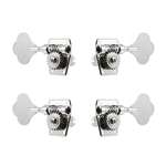 Allparts TK-7946-010 Open Gear 4-in-line Import Bass Keys - Chrome (Set of 4)