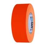Pro Gaff Matte Cloth Gaffers Tape - Fluorescent Orange (2 inch)