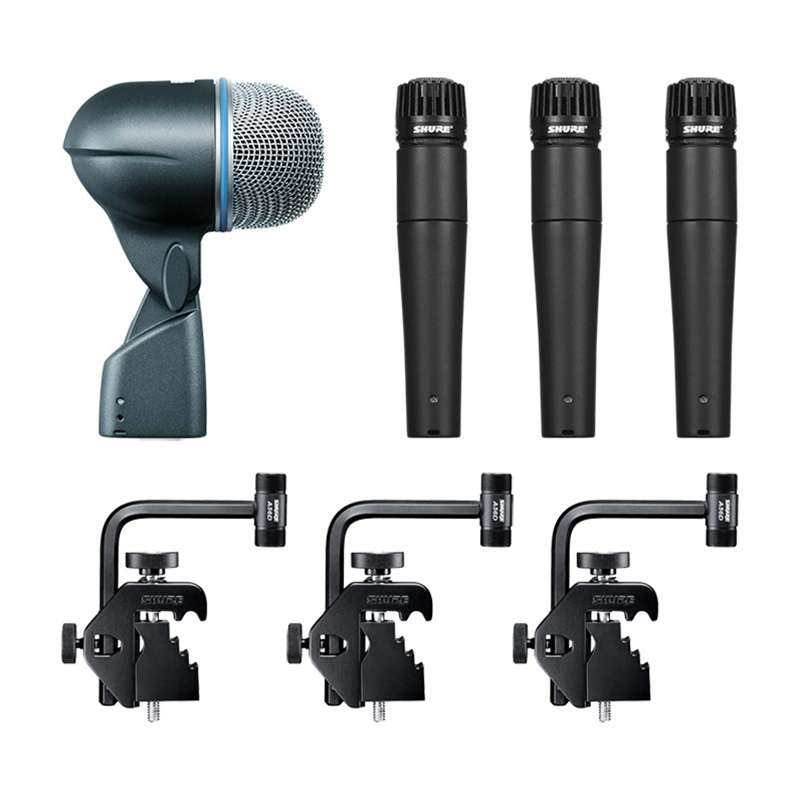 【美品】SHURE DMK57-52 ドラムマイクセット／1度使用のみ Shure DMK57-52 Drum Microphone Kit | Sweetwater