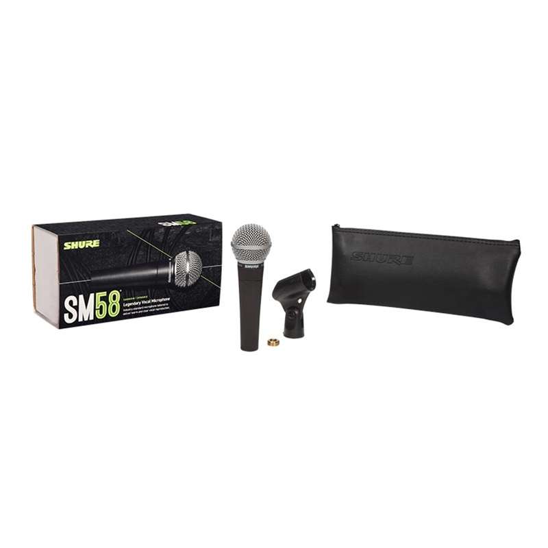 Shure SM58-LC Dynamic Vocal Microphone TRIPLE PERFORMER PAK – Kraft Music