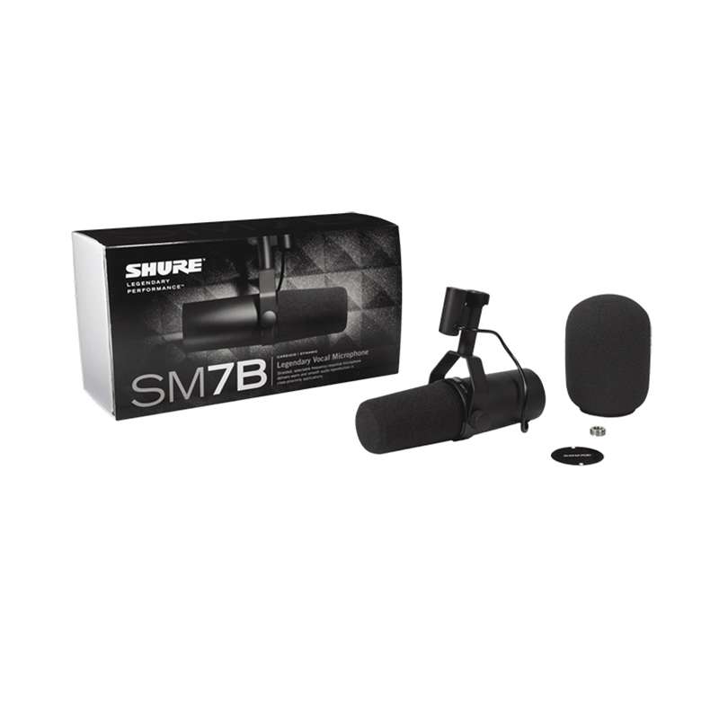 Strait Music - Shure SM7B Large Diaphragm Dynamic Broadcast Microphone