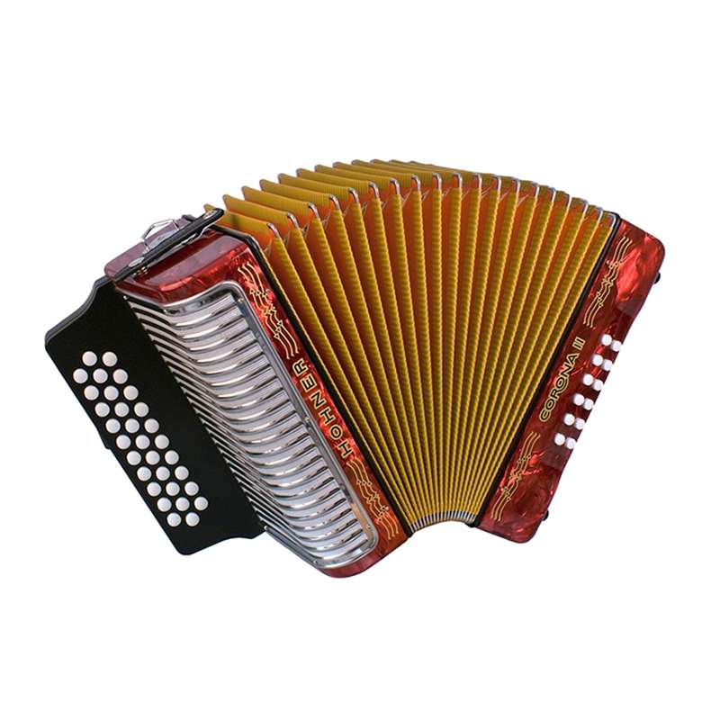 Strait Music - Hohner Corona II GCF - Pearl Red