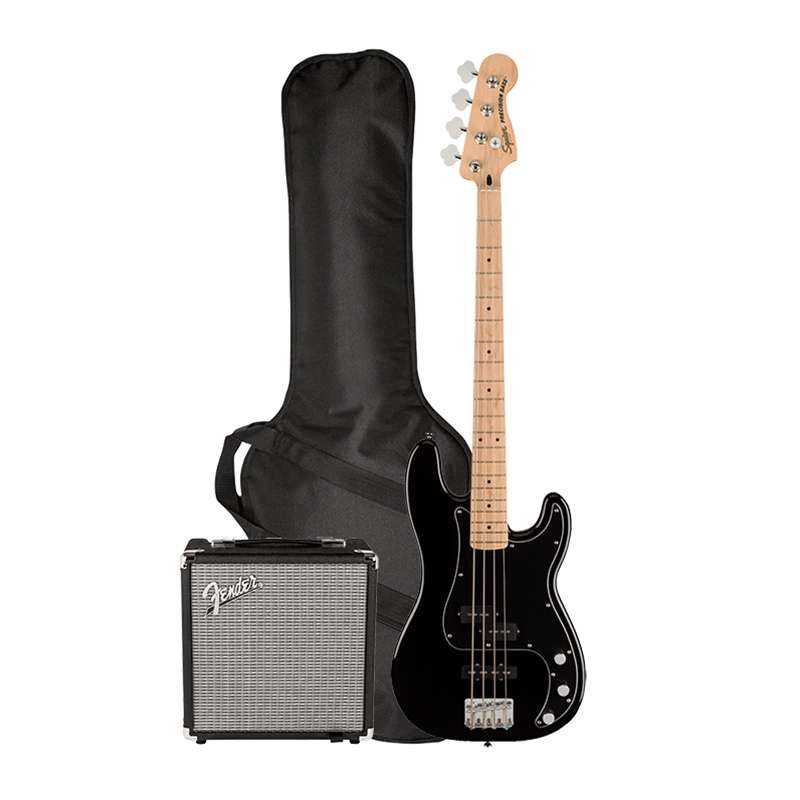 ベース Squier affinity series pj bass black Squier Affinity Series Precision Bass PJ Maple Fingerboard