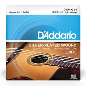 D'Addario EJ83L Gypsy Jazz Silver Wound Acoustic Guitar Strings