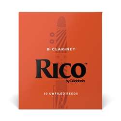 Rico by D'Addarrio Bb Clarinet Reeds - Strength 3, Box of 10