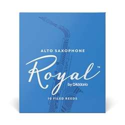 Royal by D'Addario Alto Saxophone Reeds - Strength 3.5, Box of 10