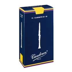 Vandoren Traditional Bb Clarinet Reeds - Strength 2.5 Box of 10