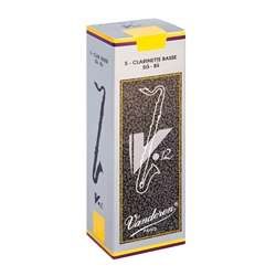 Vandoren V12 Bass Clarinet Reeds - Strength 3.0 Box of 5
