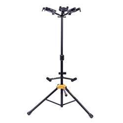 Hercules GS432B PLUS Auto Grip System (AGS) Triple Guitar Stand with Foldable Backrest