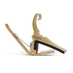 Kyser Quick-change 6-String Acoustic Guitar Capo - Gold