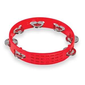 Latin Percussion Aspire 8" Tambourine - Red with Steel Jingles