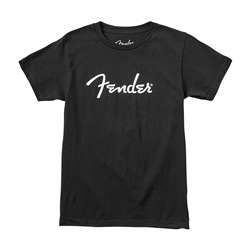Fender Classic Logo T-Shirt schwarz