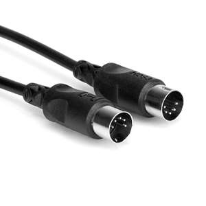 Hosa MID-320BK MIDI Cable - Black 20ft