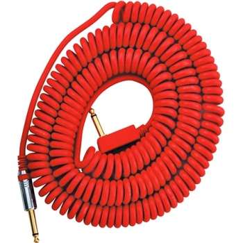 Vox VCC-090RD 29.5' Coiled Guitar Cable, Red